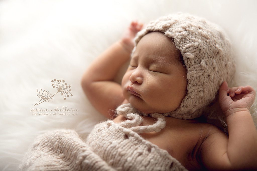 alt=Edmonton newborn photographer, alt=sleeping newborn girl, alt=high key newborn images