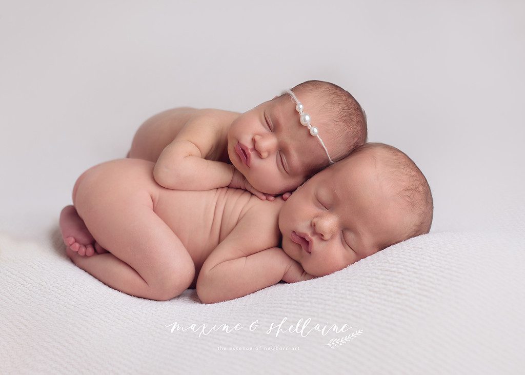 alt=Twin Newborn Photography Edmonton, alt=light and airy newborn twins photo, alt=sleeping newborn twins Edmonton, alt=Edmonton twin newborn photographers