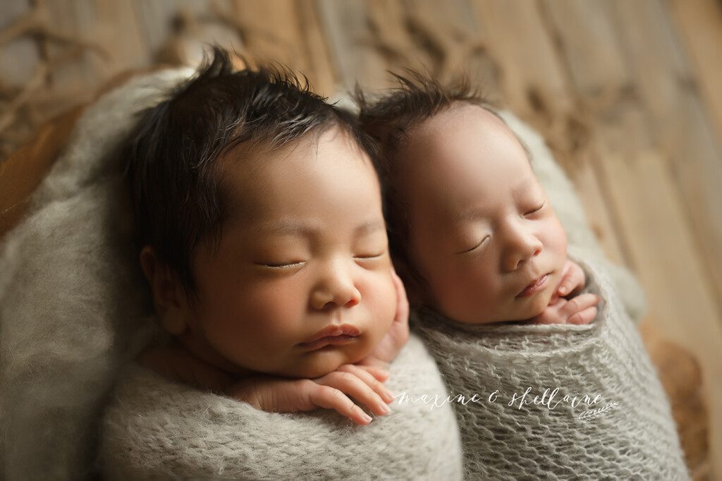 alt=Edmonton Twin Photographer, alt=twin newborn sessions, alt=twin newborn session, alt=twins on a blanket set